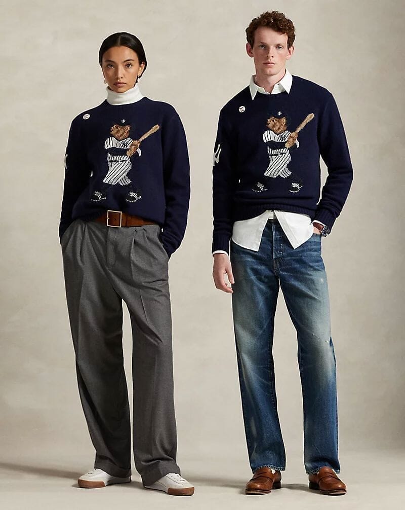 Ralph Lauren Polo Ralph Lauren Yankees Bear Sweater Bear-Marine Combination - Velmont & Rossi
