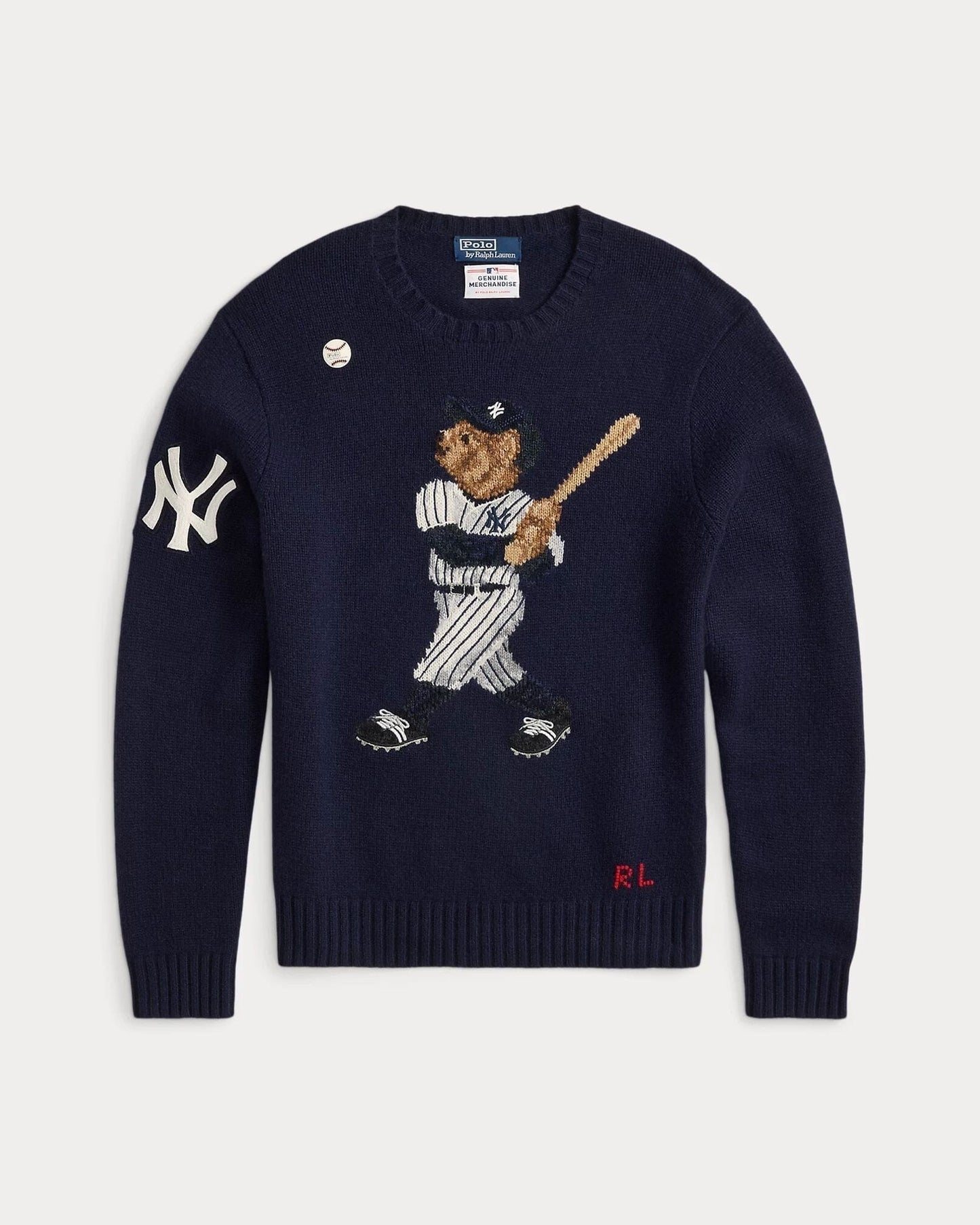 Ralph Lauren Yankees Bear Sweater Bear-Marine Combination - Velmont & Rossi