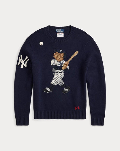 Ralph Lauren Yankees Bear Sweater Bear-Marine Combination - Velmont & Rossi