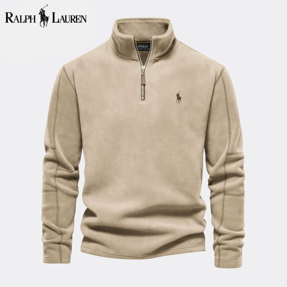 Ralph Lauren Prestige Cable Knit Wool Knit Sweater Light Blue - Velmont & Rossi