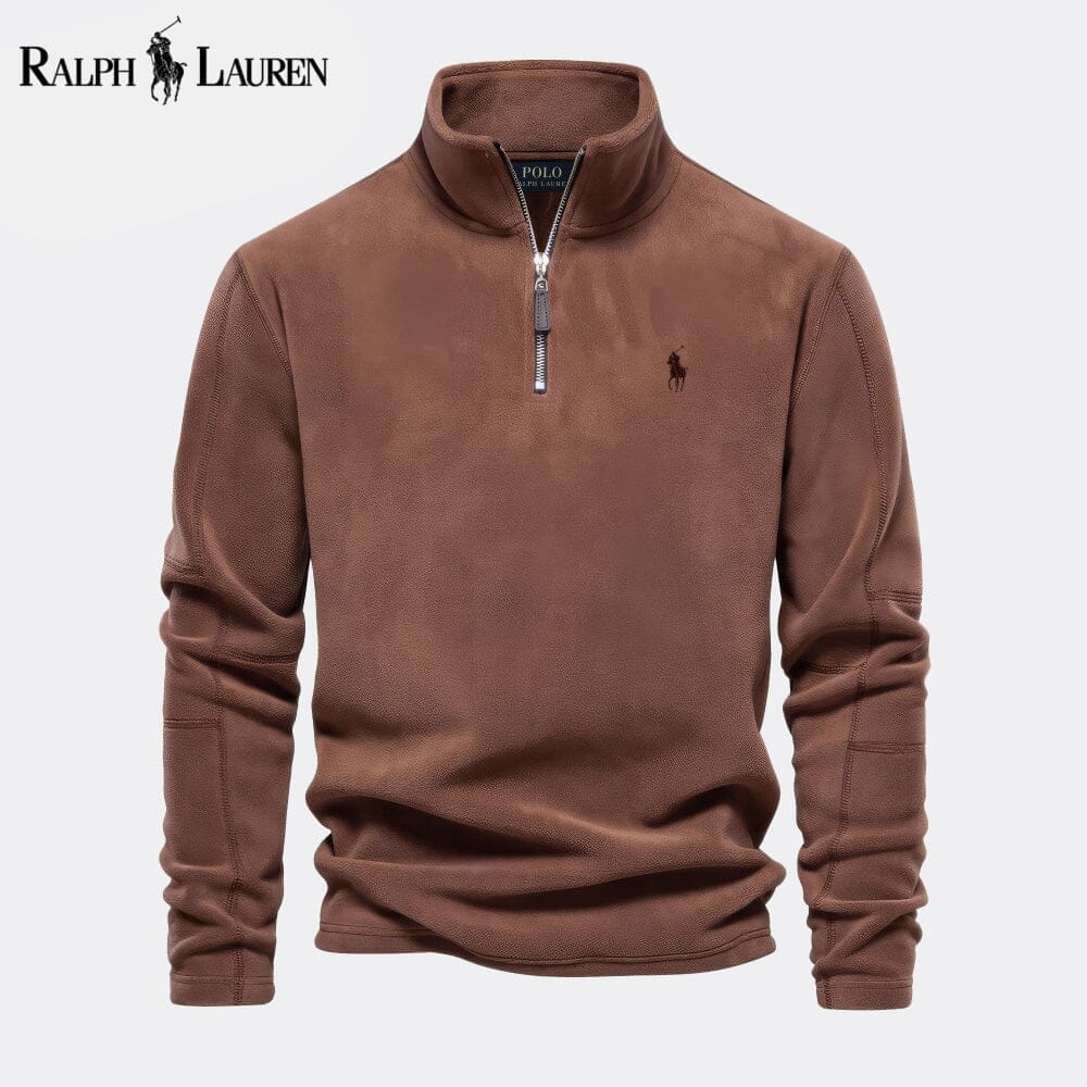 Ralph Lauren Prestige Cable Knit Wool Knit Sweater Dark Blue - Velmont & Rossi