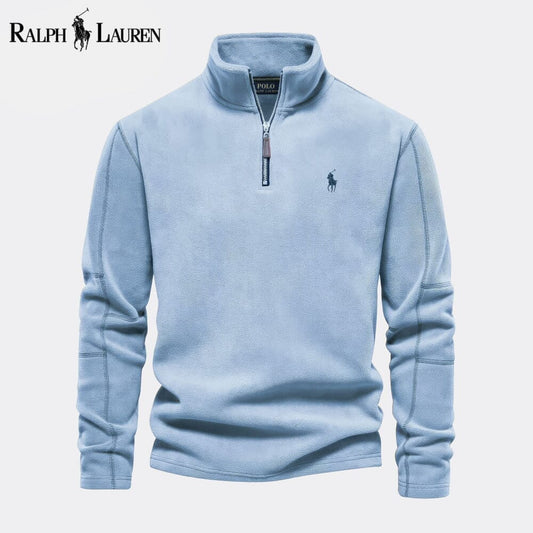 Ralph Lauren Prestige Cable-Knit Wool Knit Sweater Light Blue - Velmont & Rossi