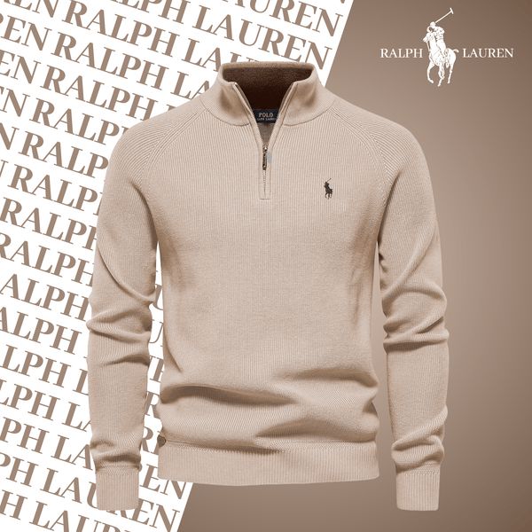 Ralph Lauren Pull Col Zippe Gray - Velmont & Rossi