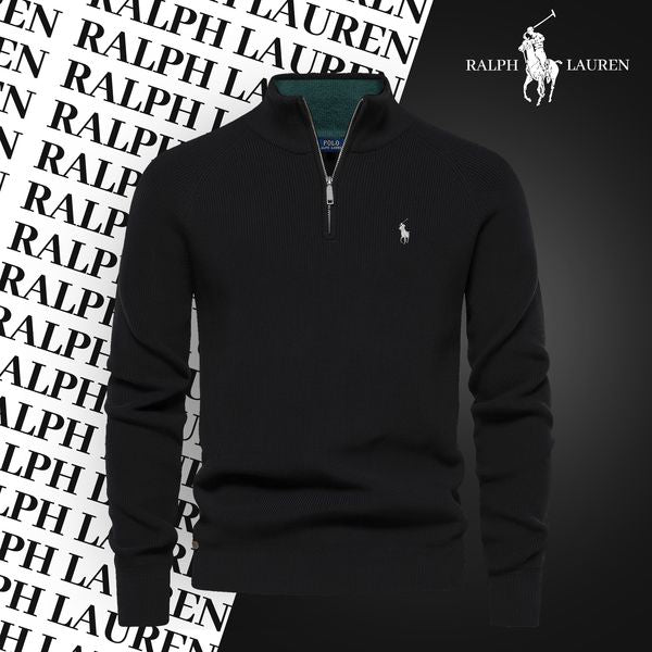 Ralph Lauren Pull Col Zippe Gray - Velmont & Rossi