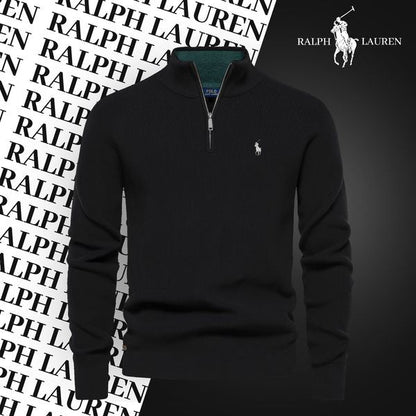 Ralph Lauren Pull Col Zippe Gray - Velmont & Rossi