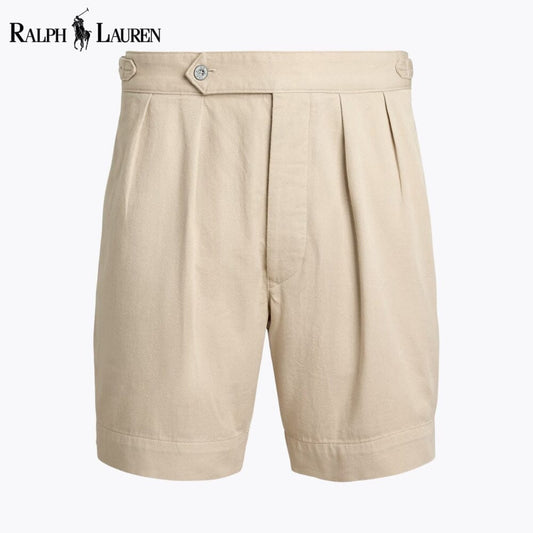Ralph Lauren Relaxed Fit Pleated Twill Short Khaki - Velmont & Rossi