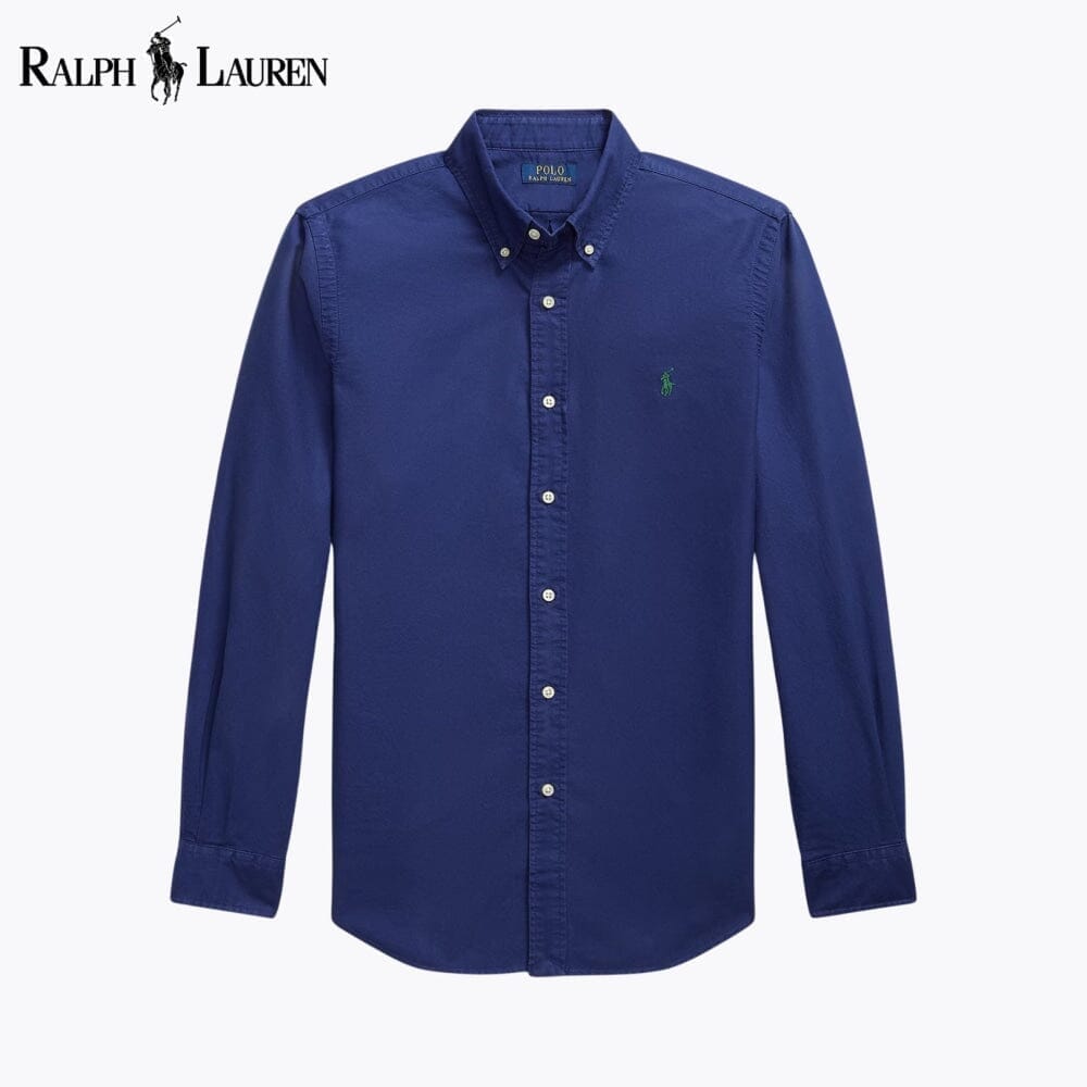 Ralph Lauren Slim Fit Garment Dyed Oxford Shirt Grown - Velmont & Rossi