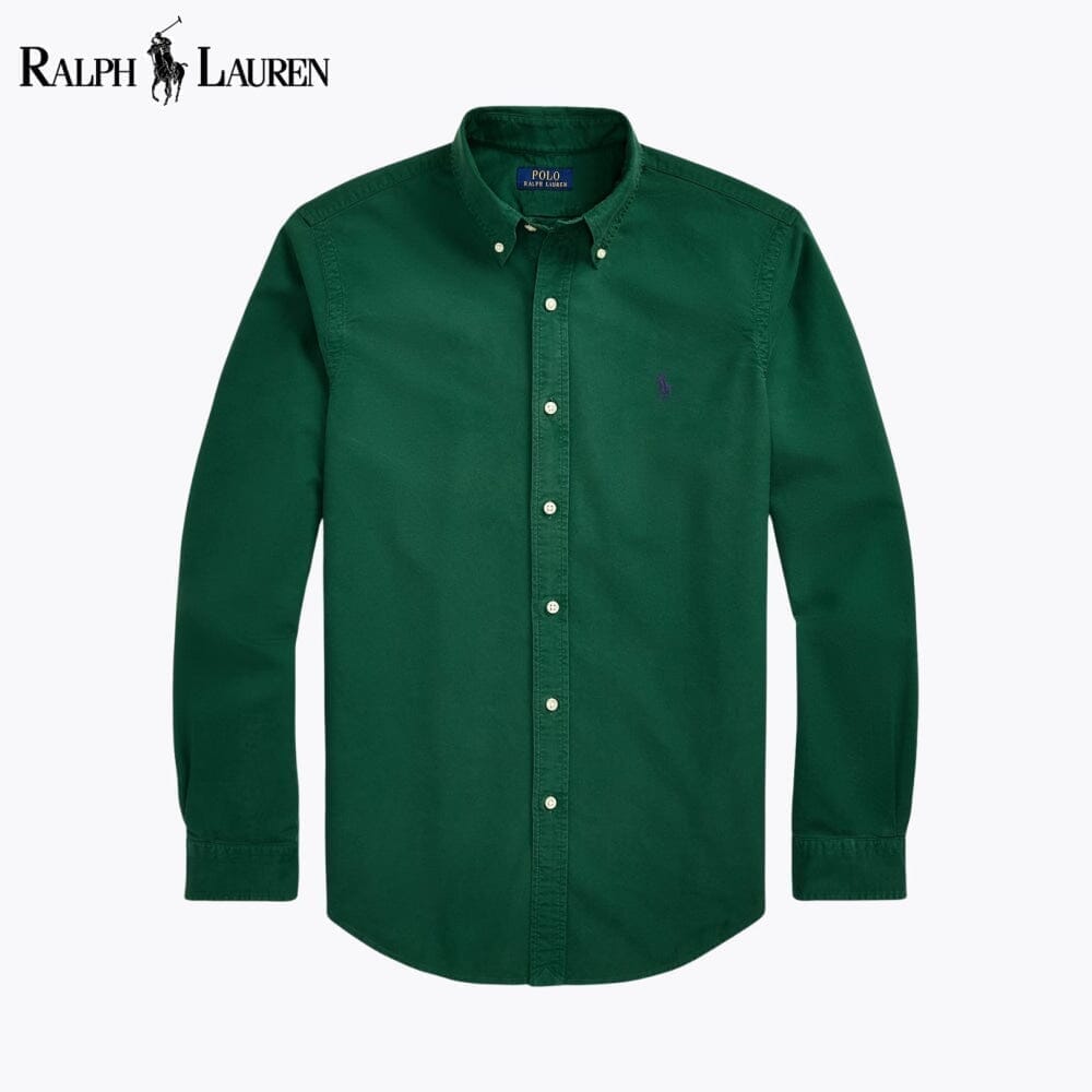Ralph Lauren Slim Fit Garment Dyed Oxford Shirt Grown - Velmont & Rossi