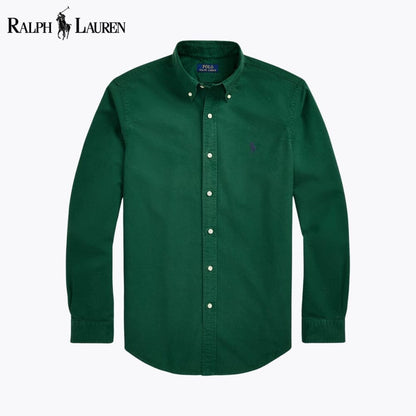 Ralph Lauren Slim Fit Garment Dyed Oxford Shirt Grown - Velmont & Rossi
