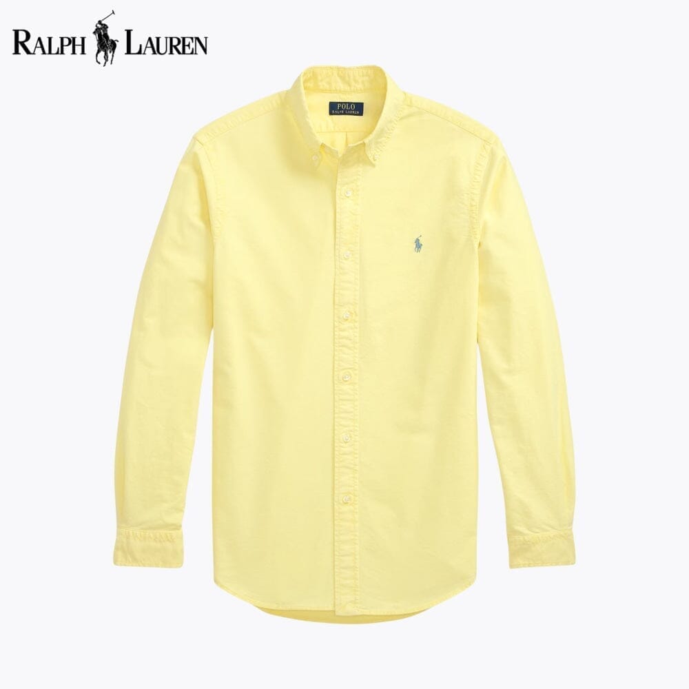 Ralph Lauren Slim Fit Garment Dyed Oxford Shirt Grown - Velmont & Rossi