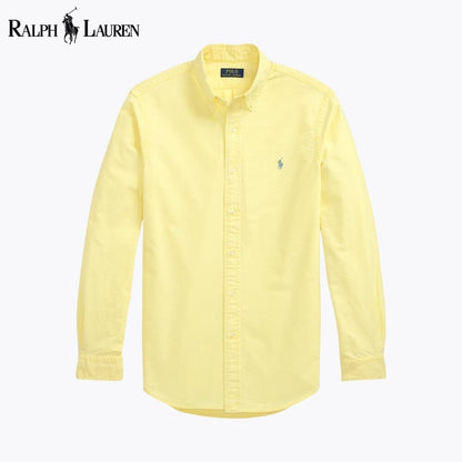Ralph Lauren Slim Fit Garment Dyed Oxford Shirt Grown - Velmont & Rossi