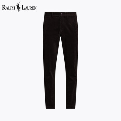 Ralph Lauren Straight Fit Stretch Corduroy Pant Black - Velmont & Rossi