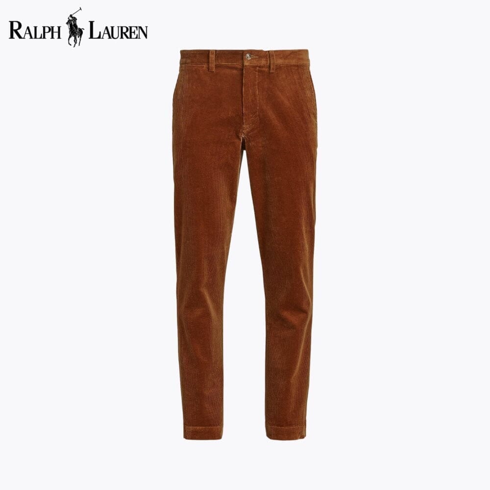 Ralph Lauren Straight Fit Stretch Corduroy Pant Black - Velmont & Rossi