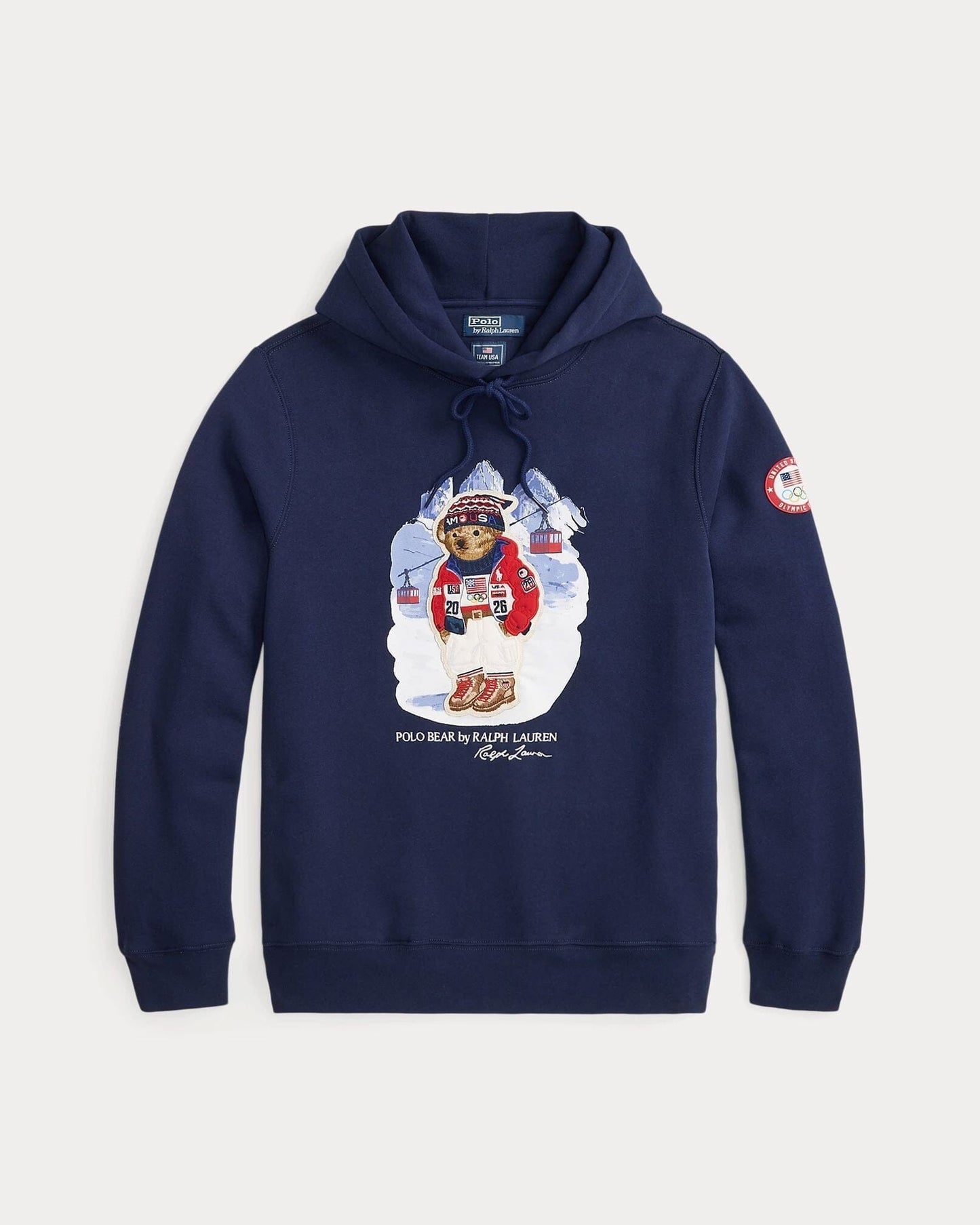 Ralph Lauren Team Usa Polo Bear Hoodie Refined Navy - Velmont & Rossi