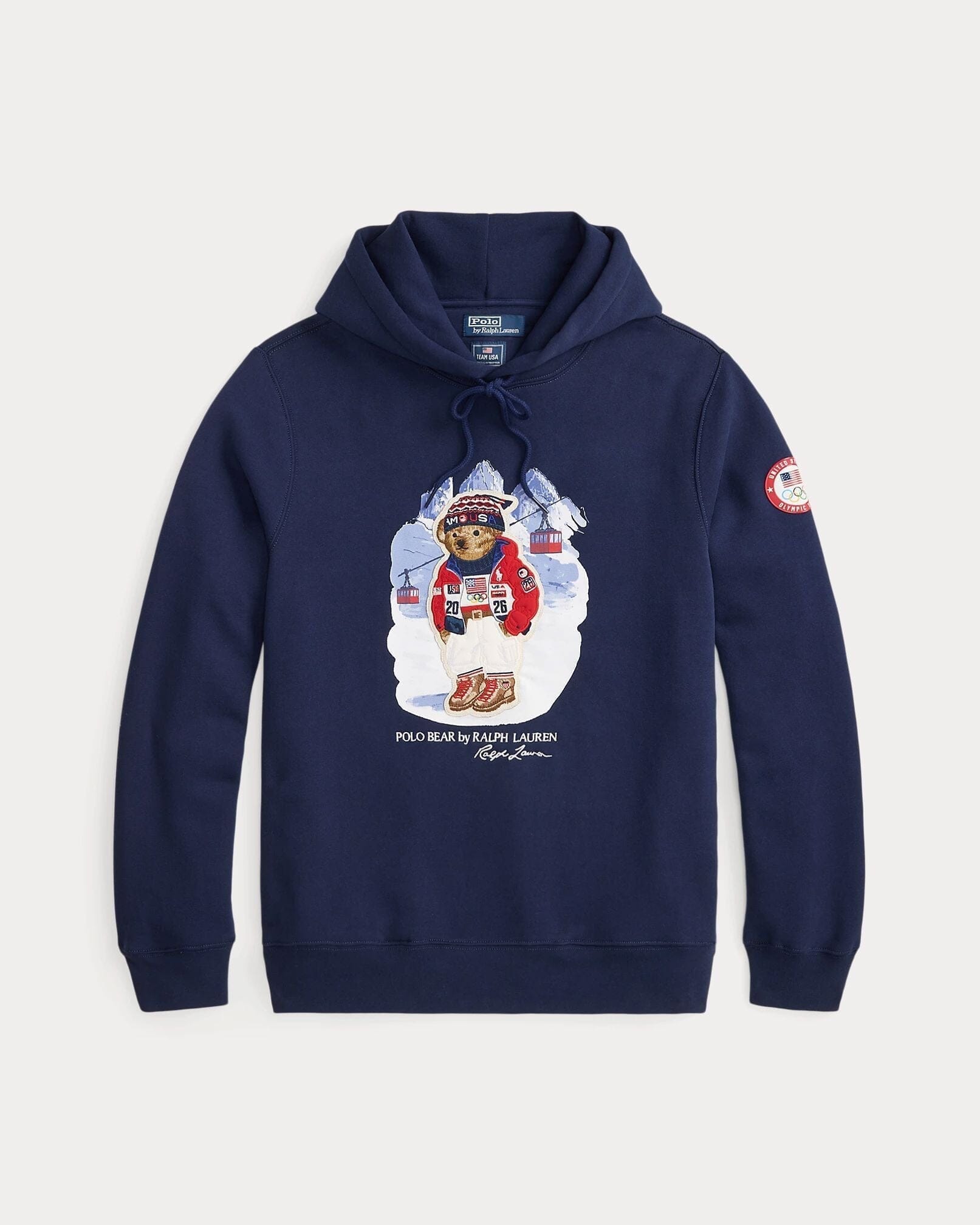 Ralph Lauren Team Usa Polo Bear Hoodie Refined Navy - Velmont & Rossi