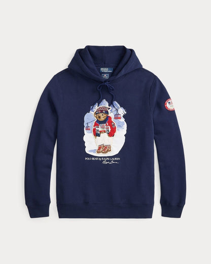 Ralph Lauren Team Usa Polo Bear Hoodie Refined Navy - Velmont & Rossi
