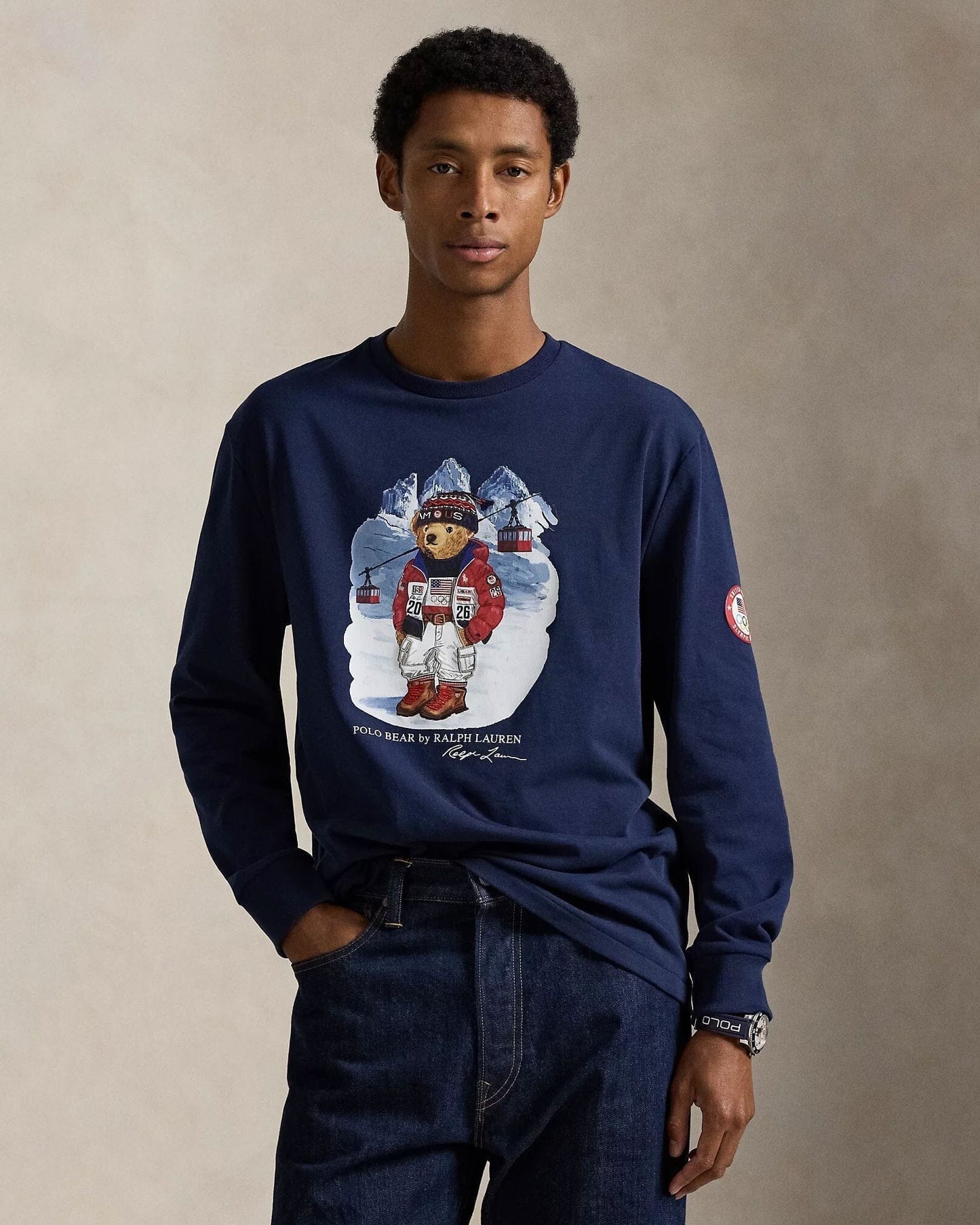 Ralph Lauren Team Usa Polo Bear T-Shirt Refined Navy - Velmont & Rossi