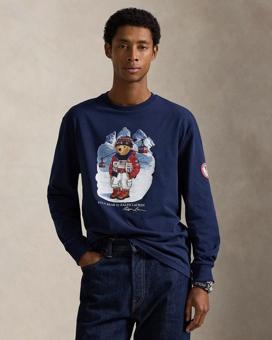 Ralph Lauren Team Usa Polo Bear T-Shirt Refined Navy - Velmont & Rossi
