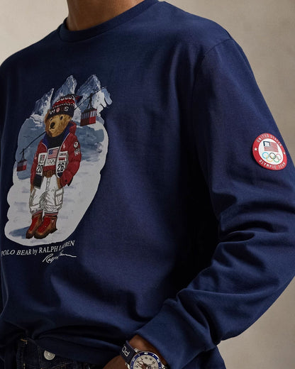 Ralph Lauren Team Usa Polo Bear T Shirt Refined Navy - Velmont & Rossi
