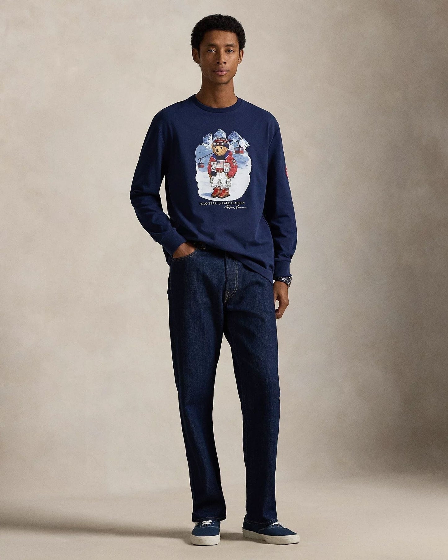 Ralph Lauren Team Usa Polo Bear T Shirt Refined Navy - Velmont & Rossi