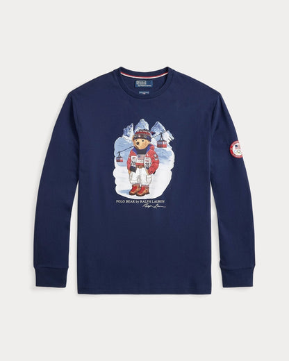Ralph Lauren Team Usa Polo Bear T Shirt Refined Navy - Velmont & Rossi