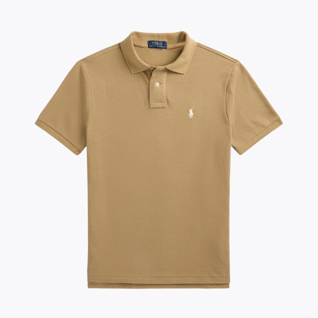 Ralph Lauren The Iconic Mesh Polo Shirt Black/Red - Velmont & Rossi
