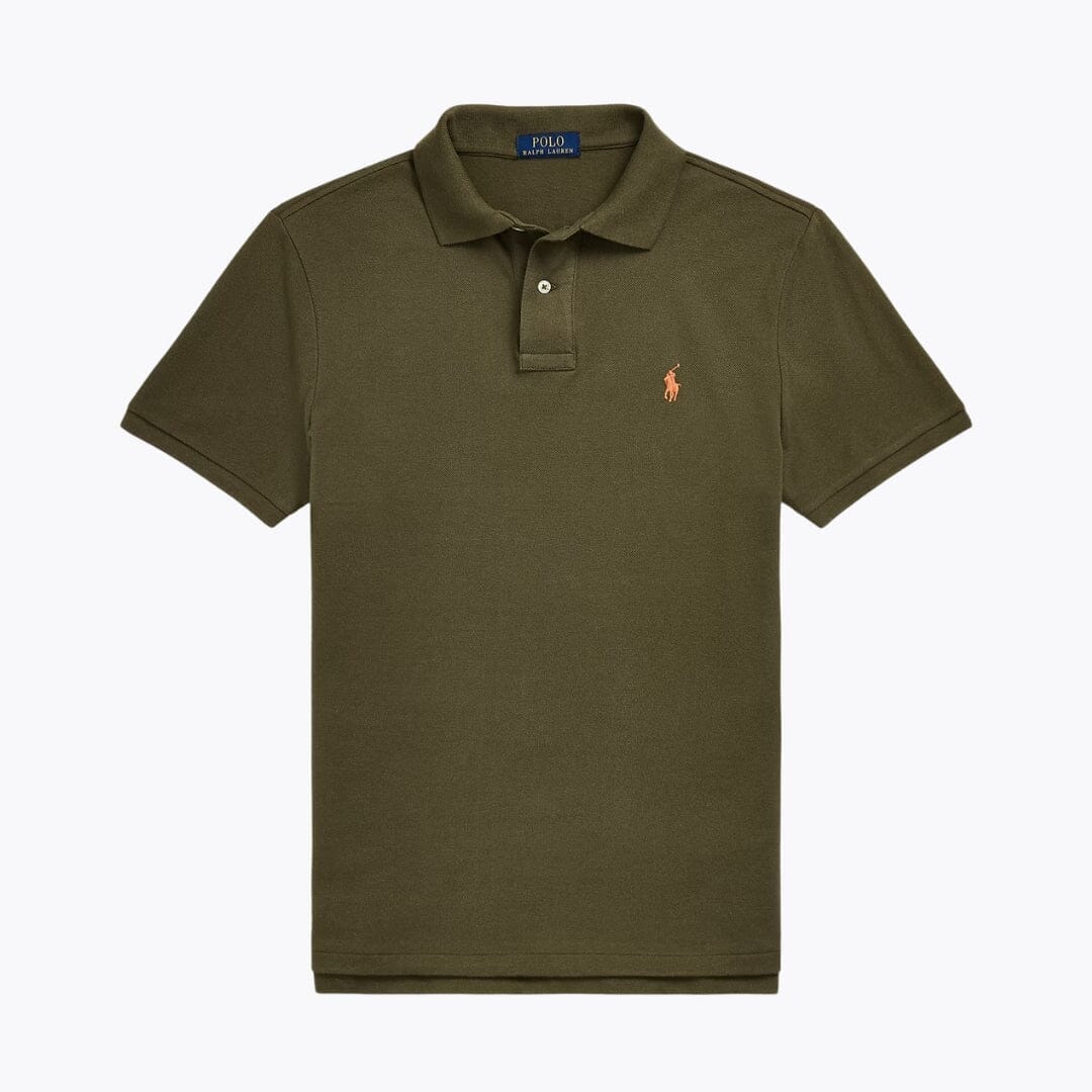 Ralph Lauren The Iconic Mesh Polo Shirt Royal/Yellow - Velmont & Rossi