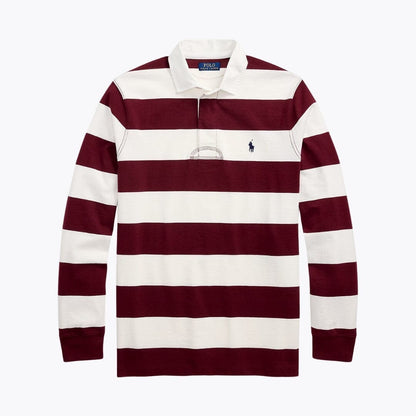 Ralph Lauren The Iconic Rugby Shirt Classic Wine/Cream - Velmont & Rossi