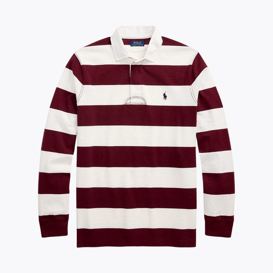 Ralph Lauren The Iconic Rugby Shirt Classic Wine/Cream - Velmont & Rossi
