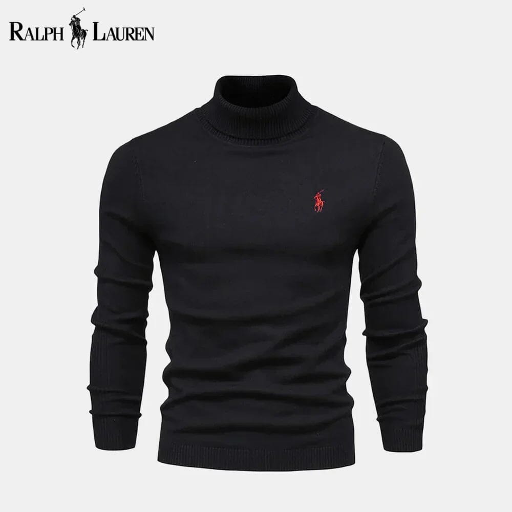 Ralph Lauren Turtleneck Cable Knit Wool Knit Sweater Beige - Velmont & Rossi