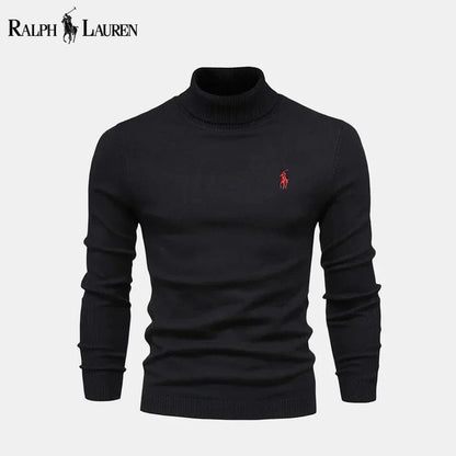 Ralph Lauren Turtleneck Cable Knit Wool Knit Sweater Beige - Velmont & Rossi