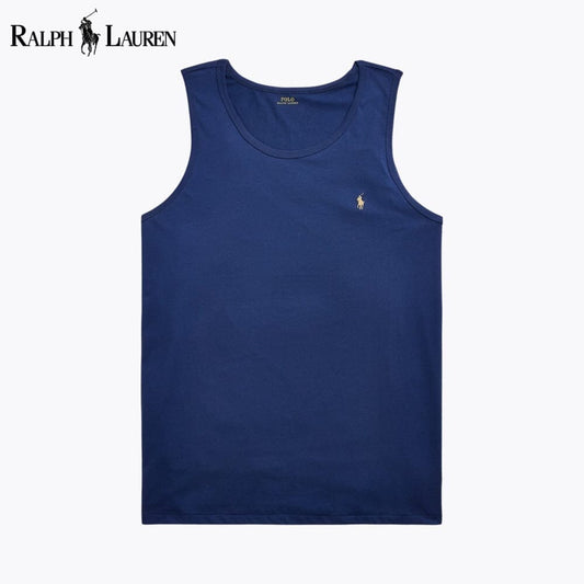 Ralph Lauren Washed Jersey Tank Blue Navy - Velmont & Rossi