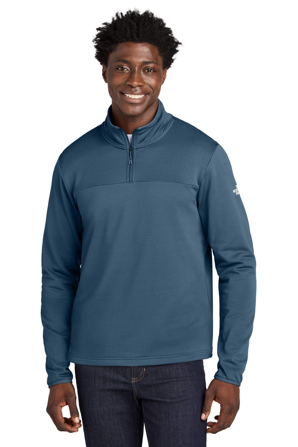 The North Face Aim 1/4-Zip Fleece Shady Blue - Velmont & Rossi