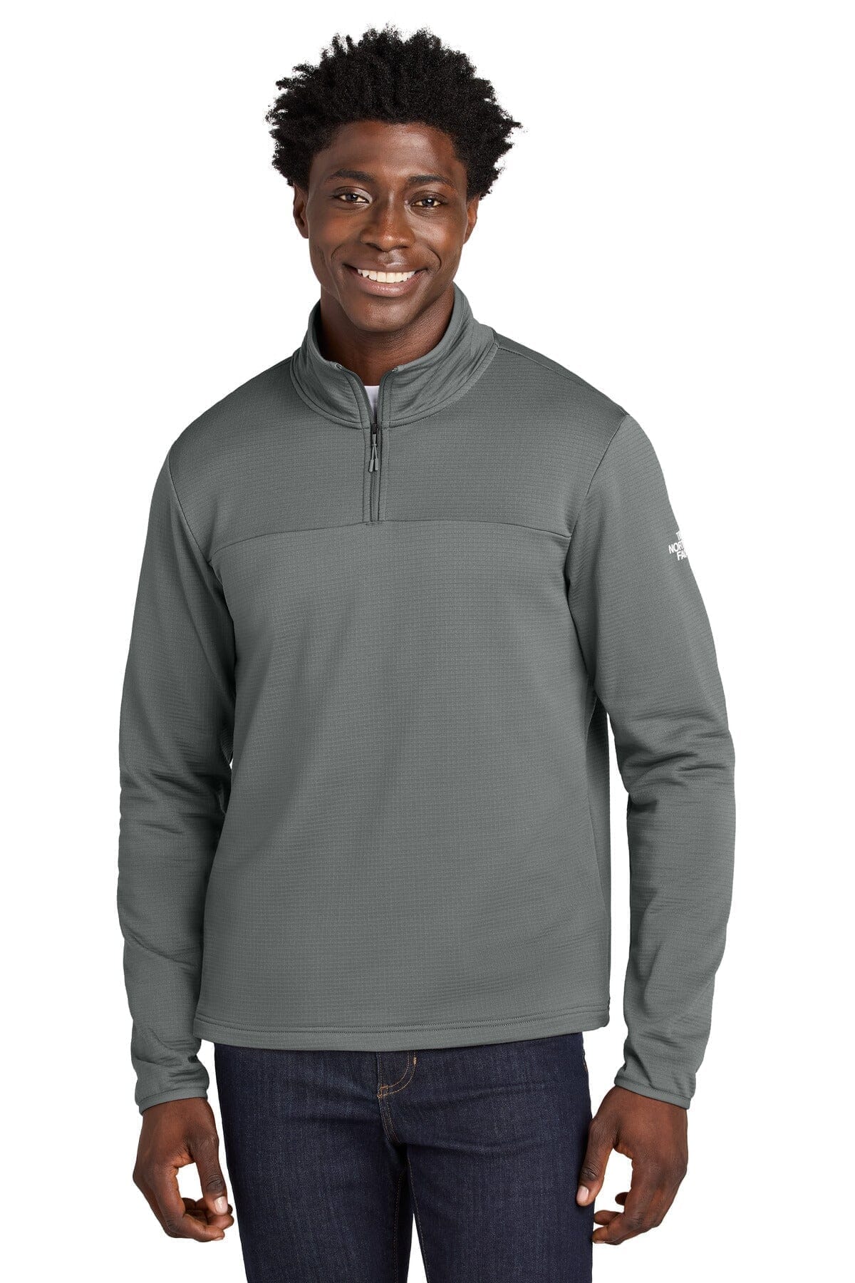 The North Face Aim 1 4 Zip Fleece Shady Blue - Velmont & Rossi