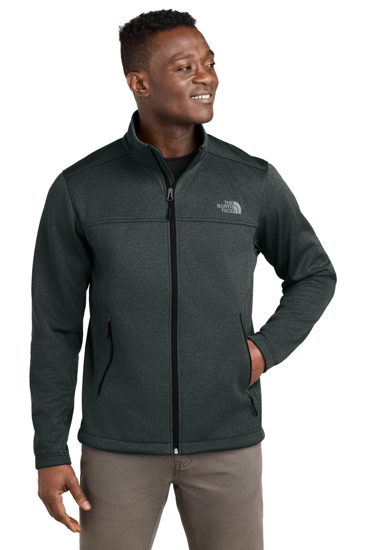 The North Face Chest Logo Ridgewall Soft Shell Jacket Shady Blue - Velmont & Rossi