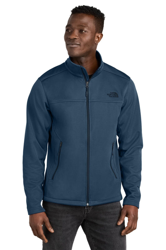 The North Face Chest Logo Ridgewall Soft Shell Jacket Shady Blue - Velmont & Rossi