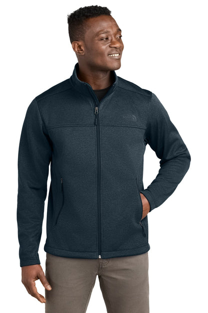The North Face Chest Logo Ridgewall Soft Shell Jacket Shady Blue - Velmont & Rossi