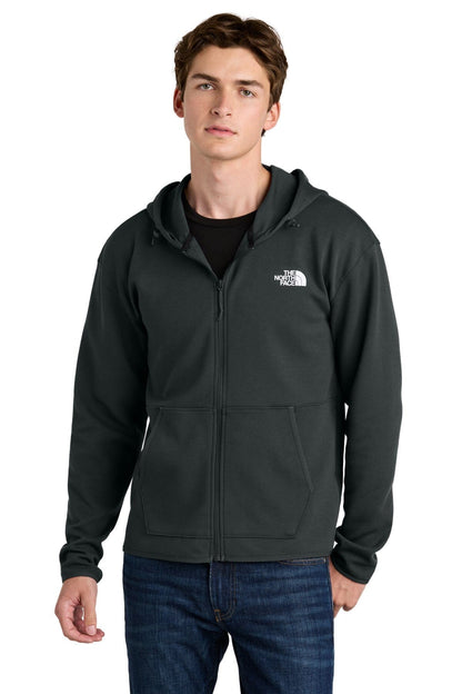 The North Face Double-Knit Full-Zip Hoodie Asphalt Grey - Velmont & Rossi
