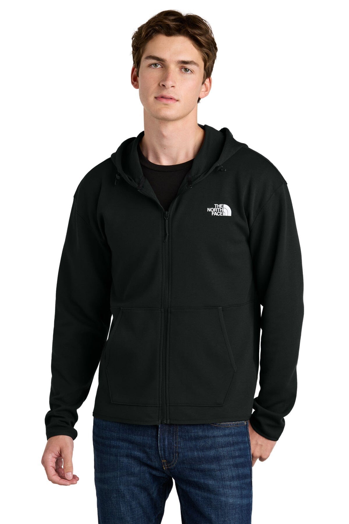 The North Face Double Knit Full Zip Hoodie 1 Asphalt Grey - Velmont & Rossi