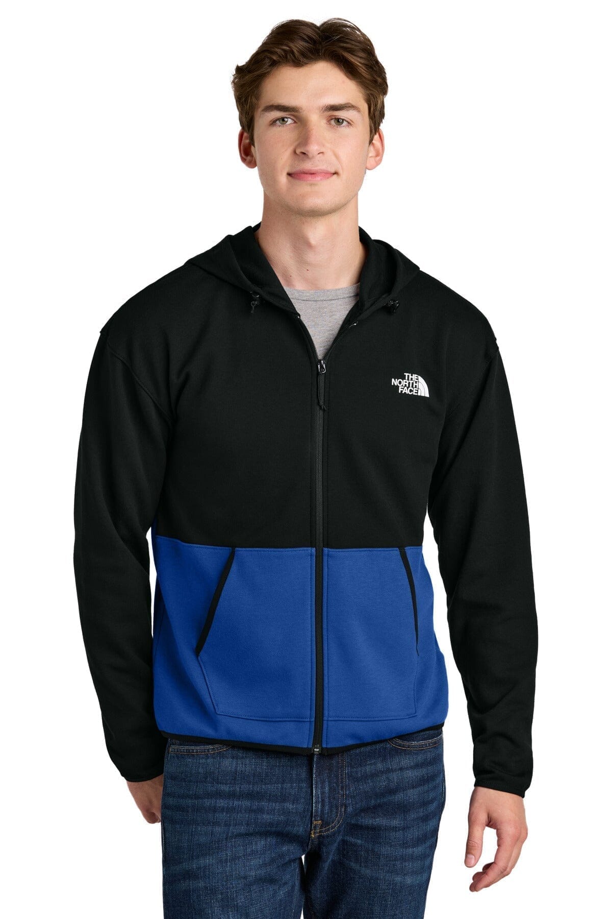 The North Face Double Knit Full Zip Hoodie 1 Asphalt Grey - Velmont & Rossi