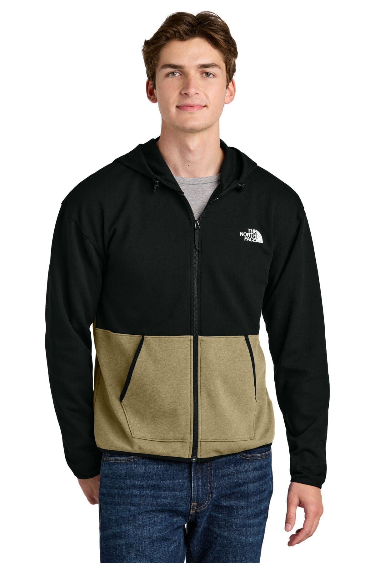 The North Face Double Knit Full Zip Hoodie 1 Asphalt Grey - Velmont & Rossi