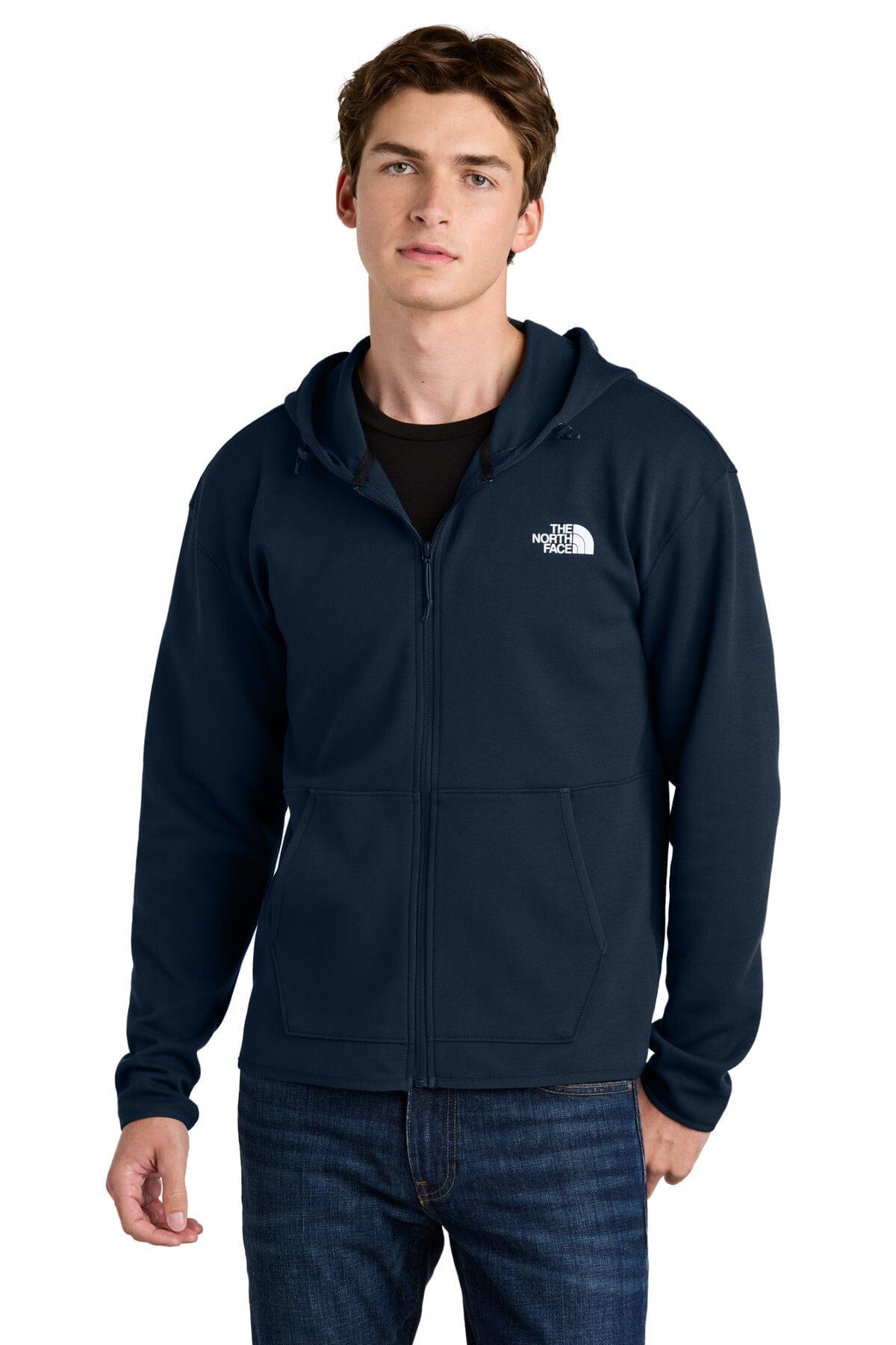 The North Face Double Knit Full Zip Hoodie 1 Asphalt Grey - Velmont & Rossi