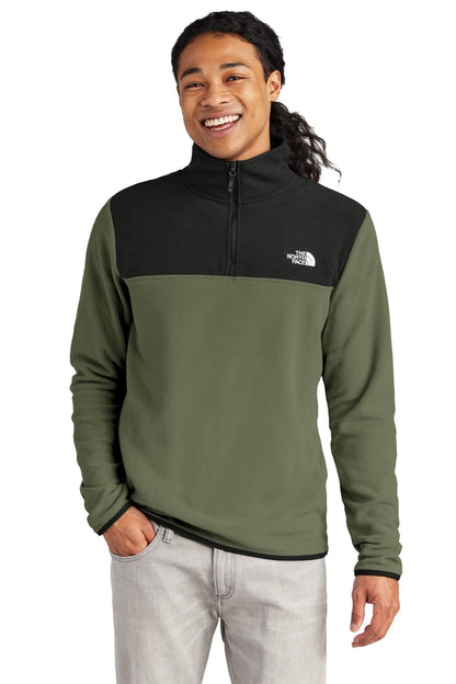 The North Face Glacier 1 4 Zip Fleece Asphalt Grey/ Black - Velmont & Rossi