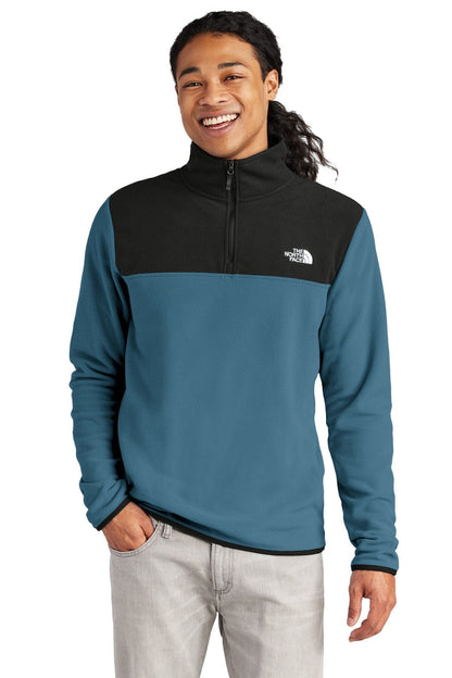 The North Face Glacier 1 4 Zip Fleece Asphalt Grey/ Black - Velmont & Rossi