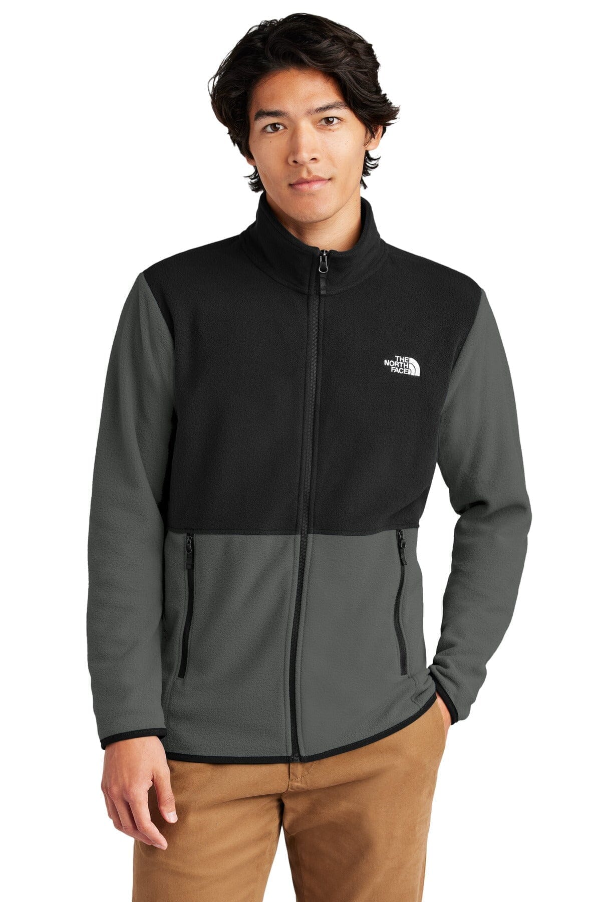 The North Face Glacier Full Zip Fleece Jacket Black - Velmont & Rossi