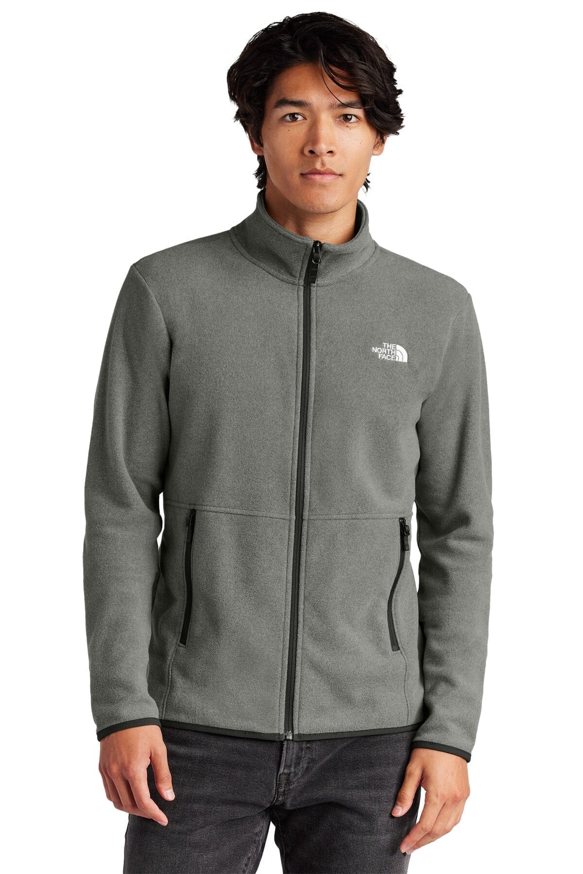 The North Face Glacier Full Zip Fleece Jacket Black - Velmont & Rossi