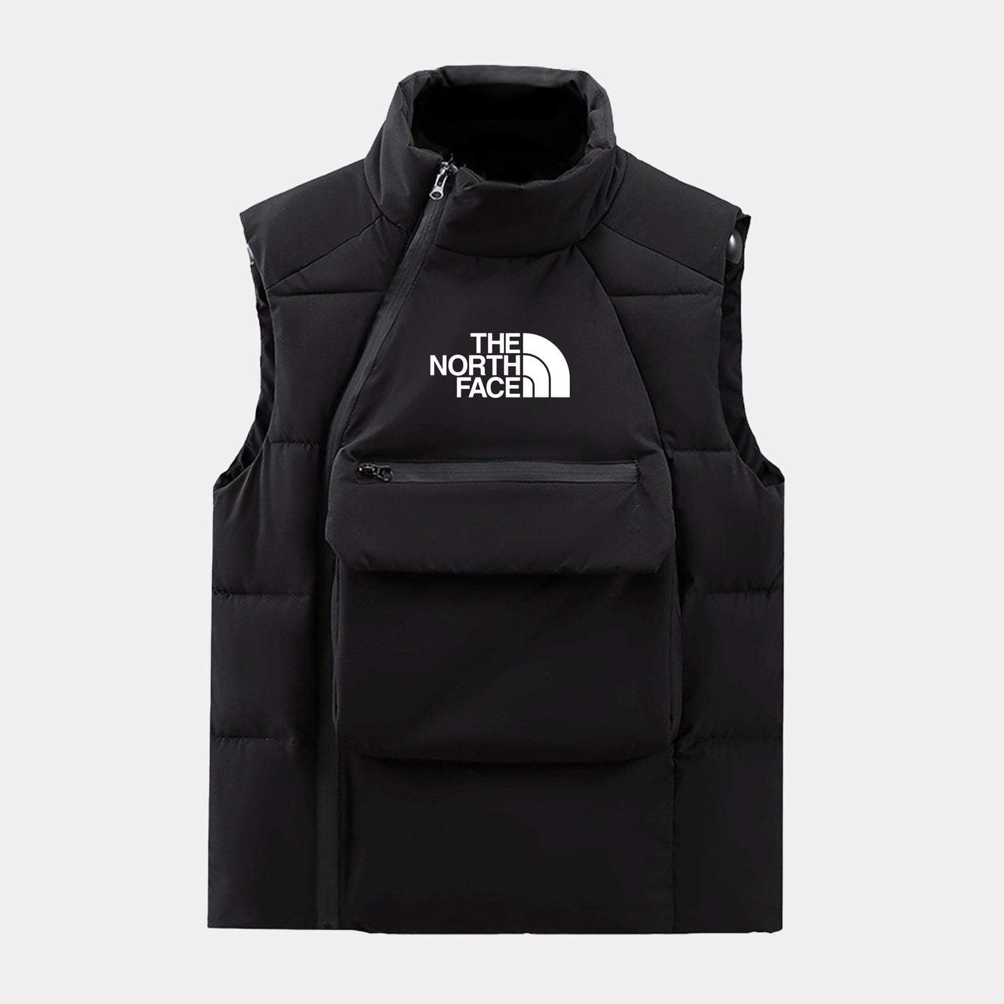 The North Face Quilted Wool-Blend Cable-Knit Knit Sweater Black - Velmont & Rossi