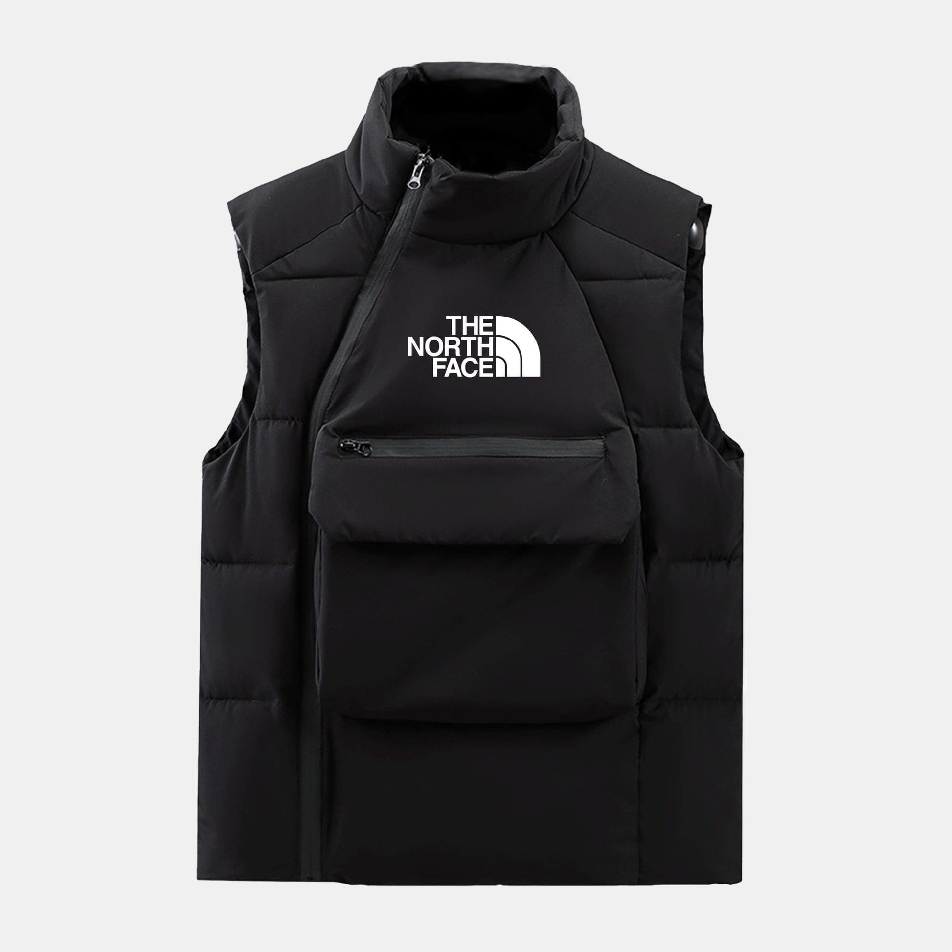 The North Face Quilted Wool-Blend Cable-Knit Knit Sweater Black - Velmont & Rossi