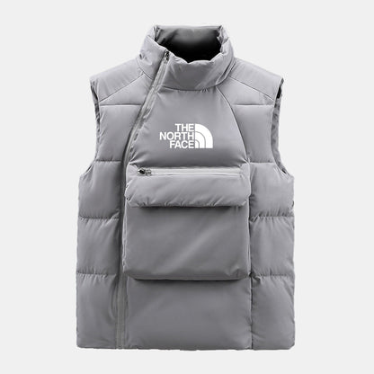 The North Face Quilted Wool Blend Cable Knit Knit Sweater Black - Velmont & Rossi