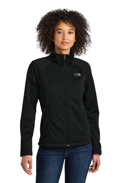 The North Face Women's Chest Logo Ridgewall Soft Shell Jacket Black - Velmont & Rossi